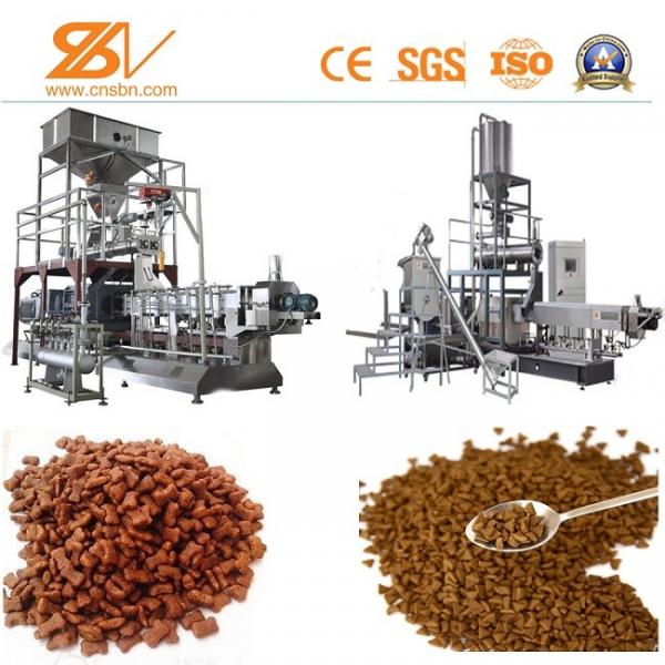 Quality Twin Screw Pet Kibble Dog Food Machine SLG85 500-600 KG/H Puffed for sale