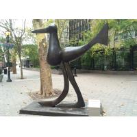 China Art Deco Life Size Bird Sculpture Bronze Animal Statues Casting Finish factory