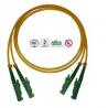 China 0.9mm PVC E2000 Fiber Optic Patch Cables Single Mode Double Cores factory