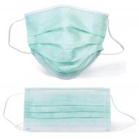 china High filtrationDisposable Face Mask , 3 Ply Disposable Green Pp Face Mask