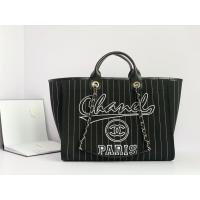 China Large Custom Branded Bags Cotton Calfskin Chanel 2.55 Handbag Metalblack And White factory