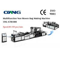 Quality Eco Recycled Automatic Non Woven Bag Making Machine , Carry Bags Manufacturing for sale
