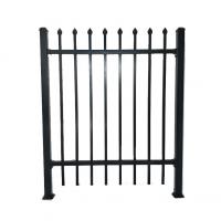 China Steel Metal Picket Ornamental Wrought Iron Garden Fence 1.23m Height factory