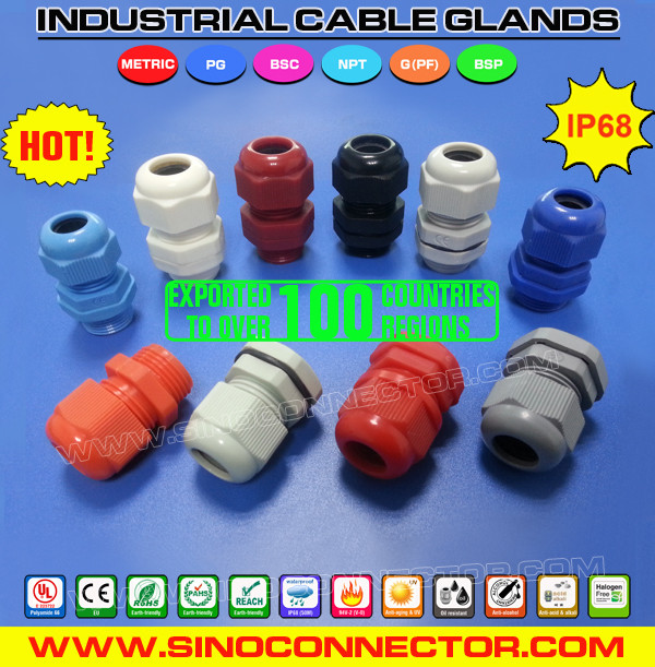 China Cable Gland PG13.5 (M20) Nylon IP69K, Adjustable 6-12mm Cable Gland IP68 Waterproof Connector with O-ring for sale