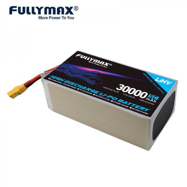 Quality Fullymax 6s 30000mah Lipo Battery Airplane 4.45V 32000mAh 23.52V 10C XT90 High Voltage for sale