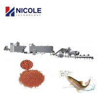China Floating Fish Feed Production Line Pellets Fish Food Making Machine Extruder factory