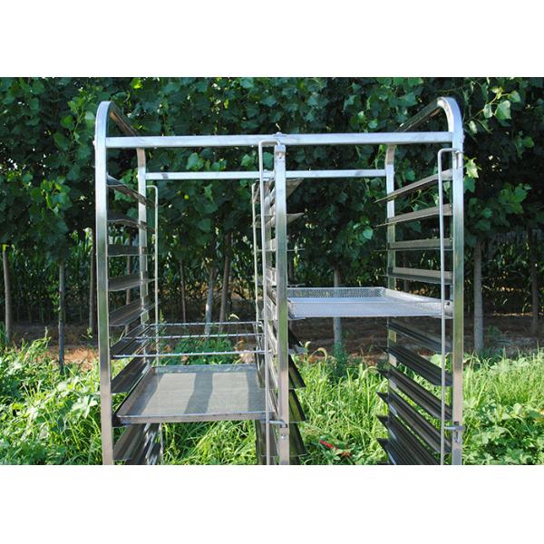 Quality Kitchen Equipment 0.5mm FDA Stainless Steel Rack Trolley for sale