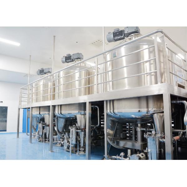 Quality 20000L Soap Cosmetic Mixing Tank 60rpm Liquid Detergent Mixing Tank for sale
