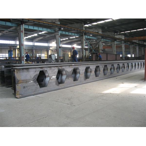 Quality Fabricated Welded Heavy Structural Steel Construction Materials Prime Hot Rolled Honey Comb Roof H Beams for sale