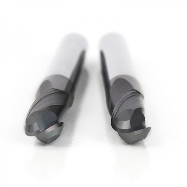 Quality High Performance Solid Carbide End Mills HRC55 Black Color Coating For Steel for sale