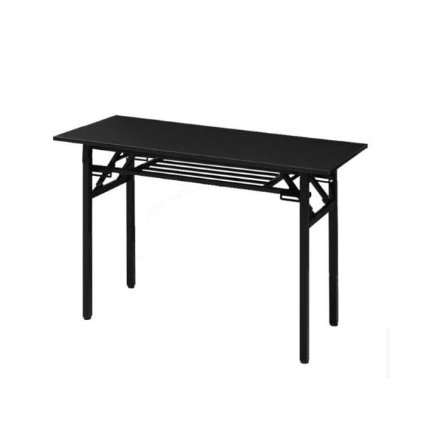 Quality Scratch Resistant Office Computer Training Table 	Black Wooden Customized Sizes for sale