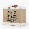 China Large Printed Tote Jute Bags Customized Hessian Bags For Return Gifts factory