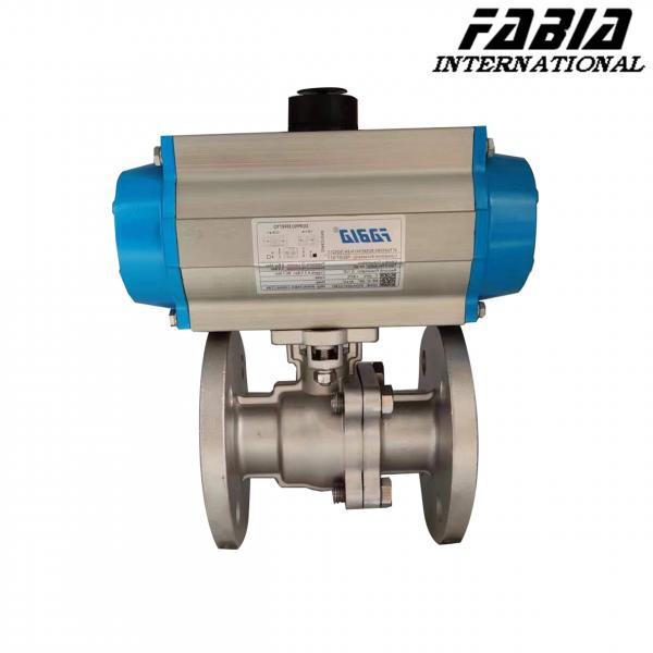 Quality FABIA Easy-To-Maintain Pneumatic Two-Piece Flanged Ball Valve for sale