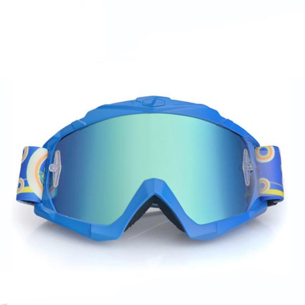 Quality Comfortable Motocross Goggles UV400 Protection With Anti Slip Silicone Strap for sale