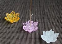 China Lotus Flower Design Home Decorations Crafts Incense Burner Three Colors Optional factory