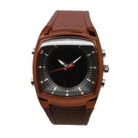 China Men's Dual Time Digital Wrist Watches Double Movement Analog Quartz Watches for sale