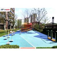 China EPDM Rubber Flooring , Blue Outdoor Playground Rubber Flooring factory