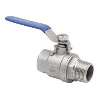 China Media Water 2PC Ball Valve DN8-DN50 for Water Tap Valve Switch Female and Male Thread for sale