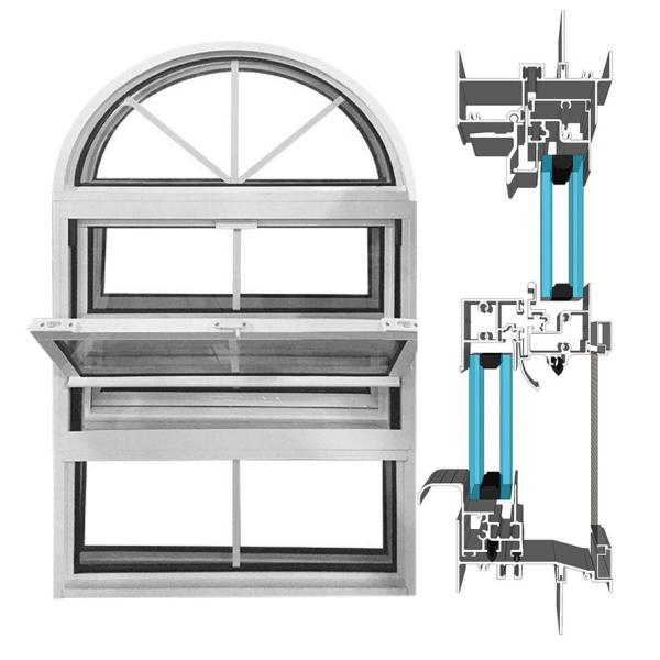 Quality OEM 24x30 Single Hung Casement Window Tempered Glass for sale