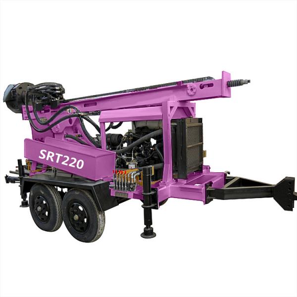 Quality Portable Water Well Drilling Rig Small Trailer Mounted Water Borehole Drilling for sale