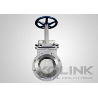china Flanged Knife Gate valve with SS Deflection Cone for Seat Protection