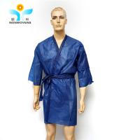 China protective Disposable Kimono Gowns , CE Disposable Sauna Suit Short Sleeve factory