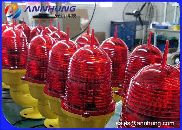 China LED Single Aircraft Warning Light On Towers Aluminum Alloy Steady Burning factory