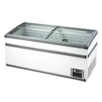 China 2.1M White Island Freezer Meat Counter Display Freezer for Supermarket factory