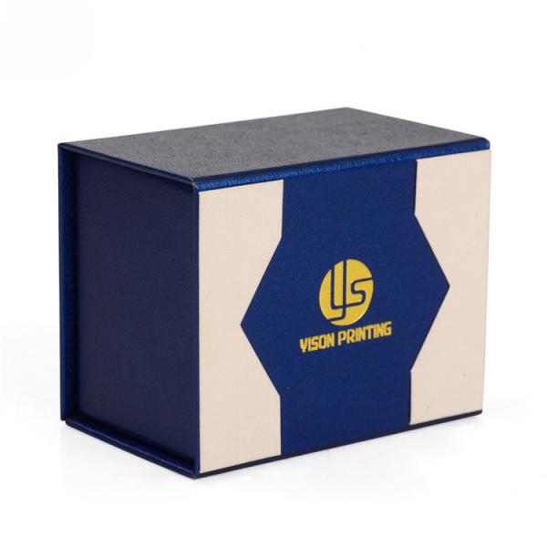 Quality Blue Flat Pack Magnetic Gift Box Custom Printed With Speciality Paper Material for sale