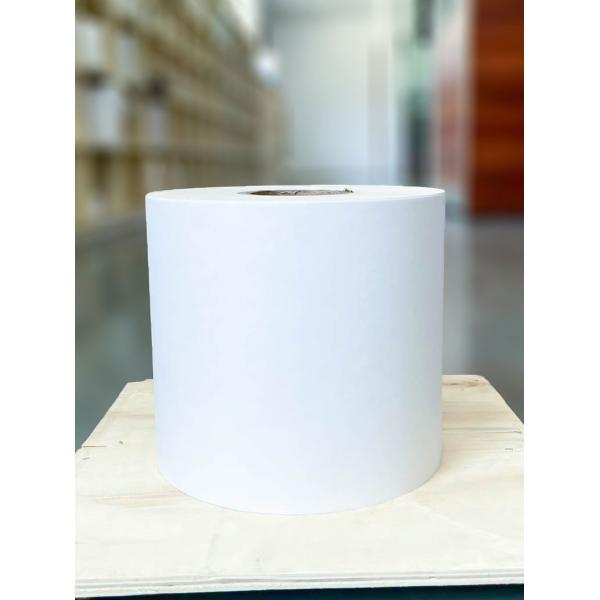Quality Synthetic Paper Adhesive Label Roll ,  Large Sticky Labels 75u surface thickness for sale