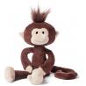 China Long Handed Long Legged Monkey Plush Toy With Funny Hairstyle factory
