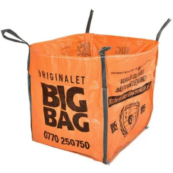 Quality Heavy Duty 800kg 1000kg 1500kg Construction Waste Skip Bag With Flat Bottom for sale