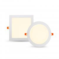 China 7-18 Watt LED Panel Downlight , Round Square Flat Panel LED Lights With Driver factory