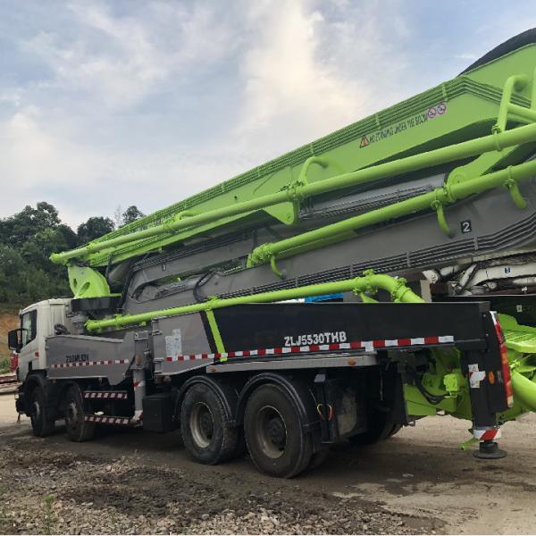 Quality Large 56m Used Concrete Pump Truck 600L Hopper Well Maintenanced for sale