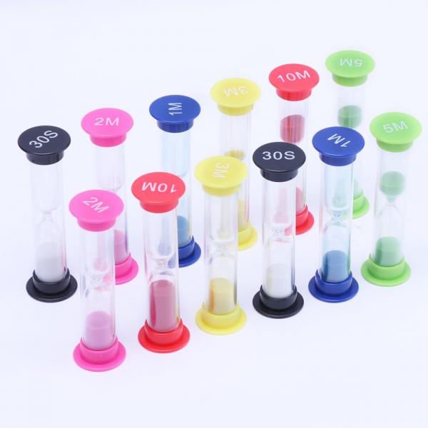 Quality Home Decoration Plastic Hourglass  DIY Hourglass Timer For Game for sale
