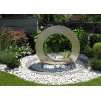 China Garden Design Ring Shape Stainless Steel Water Feature Fountain Corrosion Stability factory
