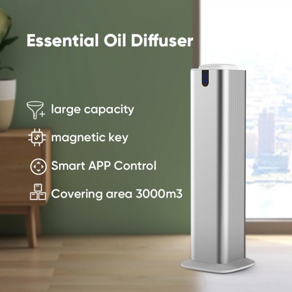 Quality HOMEFISH 800ml Aluminum Commercial Tower Scent Diffuser for Home Lobby Bluetooth App Control for sale