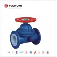 Quality Manual DN15 PTFE Lined Diaphragm Valve For Flow Control BS Standard Food Use for sale