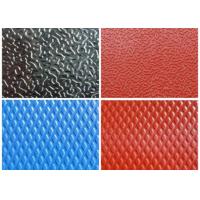 China Embossed aluminum sheet black red used in  exterior building decoration factory