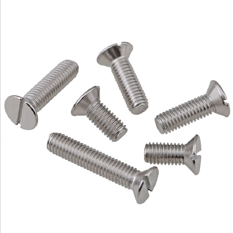 China 3mm to 60mm 304 Stainless Steel Screws Flat Head In Industrial Area factory