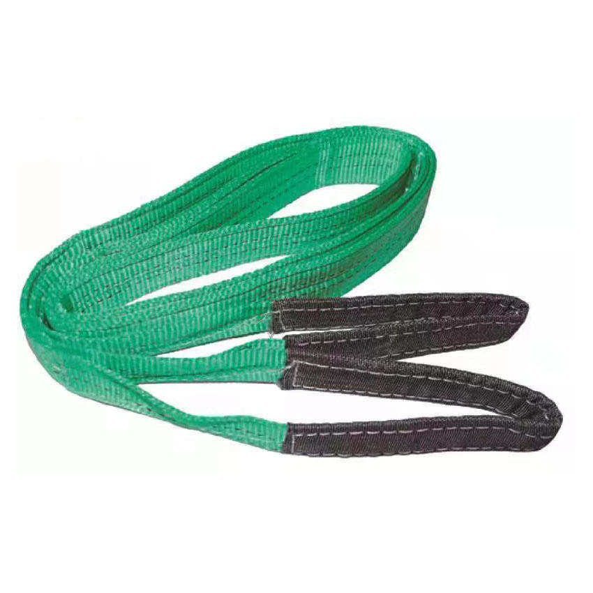 China Polyester Double Eye Flat Lifting Webbing Sling for Lifting or Paper Industry factory
