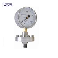 China Tri Clamp Membrane Pressure Gauge Stainless Steel Case 100mm factory