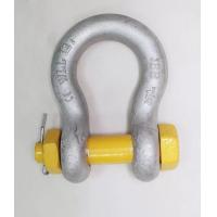 China Yellow Safety Bolt Type Shackle WLL 12 Tonne Anchor Bow Shackle factory