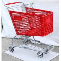 Quality Plastic Trolley, American Type Shopping Cart, Supermarket Trolley ,Shopping for sale