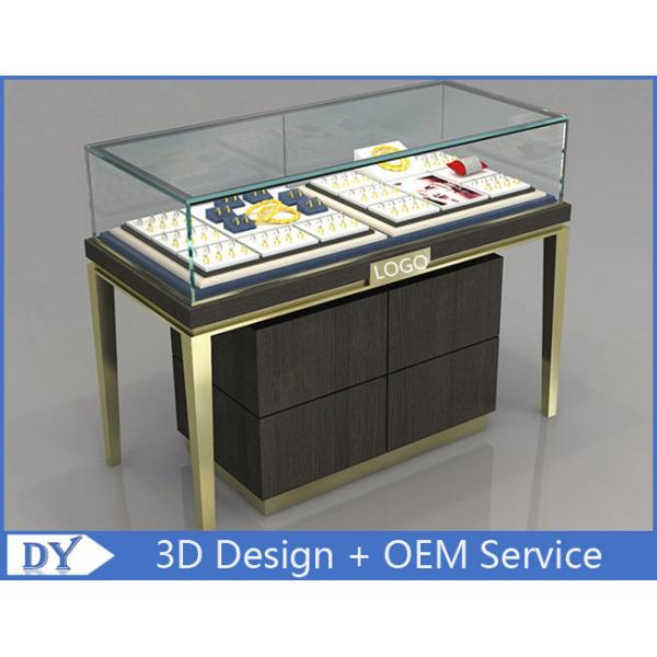 Quality Custom Jewelry Display Cases With Sliding door / Pull Out Door for sale