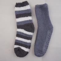 China Wholesale Stock Polyester Soft Striped Anti-slip On Foot Warm Winter Apparel Hosiery Stockings Girls Socks factory