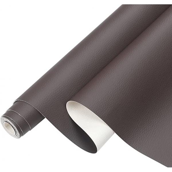 Quality Artificial PVC Leather Sheet Abrasion Resistant Grey Faux Leather Fabric For Upholstery for sale