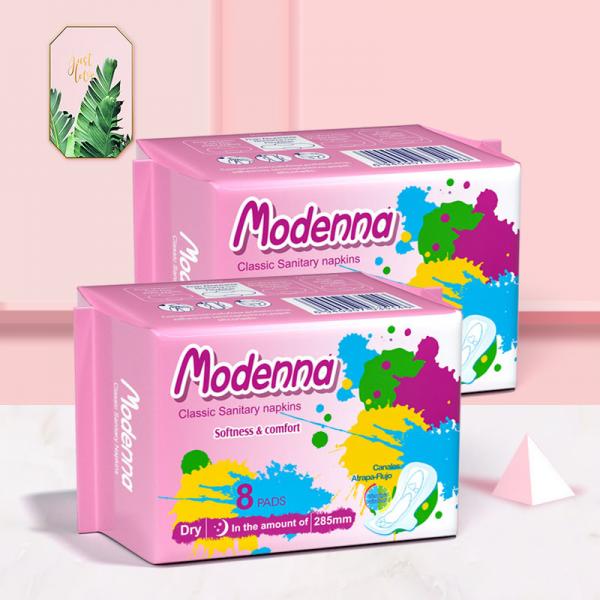 Quality Ladies Period Wood Pulp Sanitary Napkin Ultra Thin Disposable Maxi Pad With Wings for sale