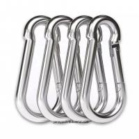 China 400lbs Load Capacity Keychain Carabiner Clip Stainless Steel AISI304/316 Finish ZINC for sale