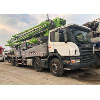 Quality Large 56m Used Concrete Pump Truck 600L Hopper Well Maintenanced for sale